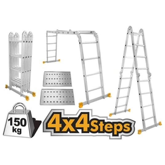Ingco Aluminum Multi Purpose Ladder - KHM Megatools Corp. Ingco Aluminum Multi Purpose Ladder - KHM Megatools Corp.